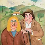 John Schwatschke, Down on the Farm, oil on canvas