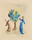 Divine Comedy, Canto 24 by Salvador Dali Spanish, original lithograph on BFK Rives paper, sold Feb 2026