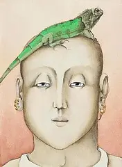 Barry Castle, Strange Pets No. 8, 1996, watercolour on paper