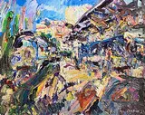 Brian MacMahon, Gare du Sud, Nice, 2023, oil on canvas