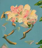 Damien Flood, Study - Holiday Flowers, 2020, oil on canvas