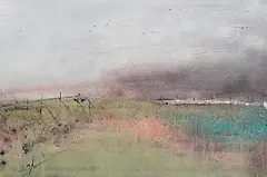 Colin Flack, The Curragh, oil on board