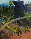 Jill Dennis, The Gatherer, oil on canvas