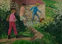 Patrick Leonard, The Garden Path, oil on board