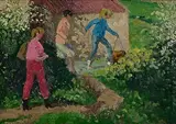 Patrick Leonard, The Garden Path, oil on board