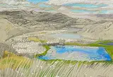 Jacqueline Stanley, Wild Lily Ponds III, pastel on paper