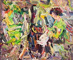 Brian MacMahon, Shoe Painting, oil on canvas