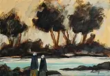 Markey Robinson, Watching the Trees, oil on canvas