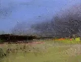 Colin Flack, Distant Light, oil on board