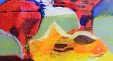 Eamon Coleman, Gypsies Orchard, acrylic on paper