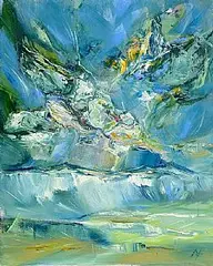 Douglas Hutton, Early Light, Keem Bay, Achill, oil on canvas
