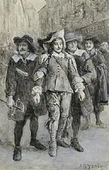 An Illustration to 'Romances and Narratives' by Daniel Defoe by John Butler Yeats, watercolour and gouache on paper, sold Jan 2026