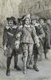 An Illustration to 'Romances and Narratives' by Daniel Defoe by John Butler Yeats, watercolour and gouache on paper, sold Jan 2026