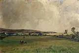 James Humbert Craig, Grazing on the Mournes, oil on board