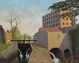 Stephen McKenna, The Old Mill and Lock, Bagenalstown, 2004, oil on canvas
