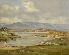 Frank McKelvey, Letterfrack, oil on canvas