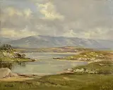 Frank McKelvey, Letterfrack, oil on canvas