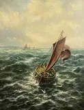 Thomas Rose Miles, To Sea from the Firth of Lorn, oil on canvas