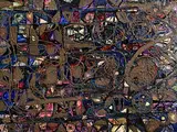 Gerard Dillon, Abstract Composition, oil and sand on board