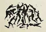 Louis le Brocquy, The Táin - Ulster Rises from it's Pangs, 1969, lithograph - number 61 from an edition of 70