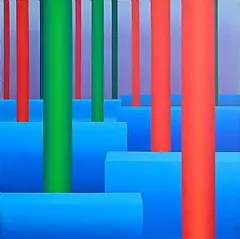 Lighting Violet by Francis Tansey, 1986, oil on canvas, sold Jan 2026