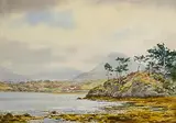 Frank Egginton, Barnaderg Bay, Letterfrack, Connemara, watercolour on paper