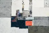Michael Hales, Lost Cities - Silent Walls, 2024, encaustic and oils on canvas laid on board