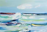 Majella O'Neill Collins, North Seas, Sherkin Island, 2025, oil on canvas