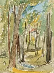 Seán McSweeney, Around Don Fidels, 1981, watercolour on paper