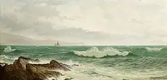 David James, Crashing Waves off the Irish Sea, 1884, oil on canvas