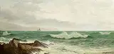 David James, Crashing Waves off the Irish Sea, 1884, oil on canvas