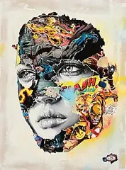 Sandra Chevrier, La Cage dans un Combat Électrique, 2021, giclee print in colours on Watercolour Canson Cotton paper - number 57 from an edition of 195
