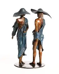Catherine Greene, The Cat Walk, unique bronze