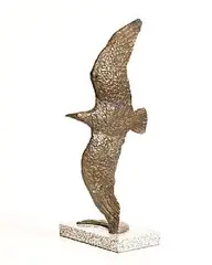 Arctic Tern by Oisín Kelly, bronze on granite base, sold Jan 2026