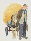 James MacIntyre, Hay Load, watercolour on paper