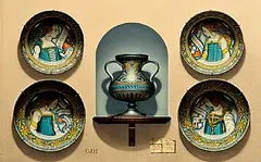 Christopher John Harrison, Trompe L'Oeil, Plates, oil on board