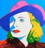 Andy Warhol British, With Hat, From Ingrid Bergman, screen print - published by Galerie Borjeson, Malmo, Sweden (stamped verso)