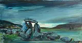 Douglas Mason Dennehy, Dolmen by the Sea, oil on canvas