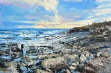 Henry Morgan, Evening, Spanish Point, Co. Clare, 2025, oil on canvas