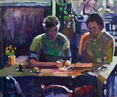James O'Halloran, Quiet Read, 1990, oil on board