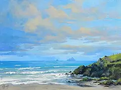 Annemarie Bourke, St. Finian's Bay, Kerry, oil on canvas