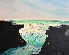 Brian MacMahon, The Cliff Edge, 2002, oil on canvas