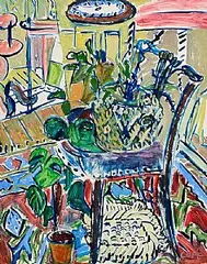 Elizabeth Cope, Still Life - The Artist's Studio, oil on board