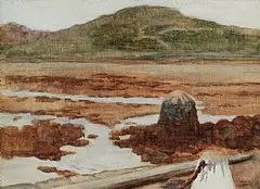 Jack Butler Yeats, Low Water, Spring-Tide, Clifden, 1906, oil on canvas board