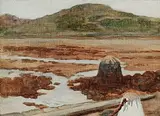Jack Butler Yeats, Low Water, Spring-Tide, Clifden, 1906, oil on canvas board