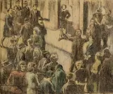 William Conor, The Young Politician, wax crayon on paper