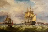 Saint Jean d'Acre Entering Cork Harbour in 1853 by George Mounsey Wheatley Atkinson, c.1853, oil on canvas, sold Nov 2025