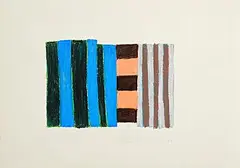 Sean Scully, Untitled 9.2.83, 1983, oil pastel on paper