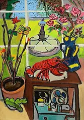 Elizabeth Cope, Still Life and Garden View, 2002, oil on canvas