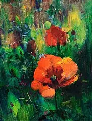 Kenneth Webb, Garden in Ballyconneely, oil on canvas